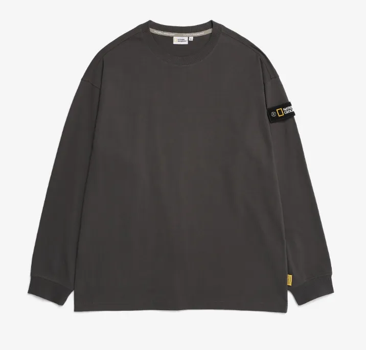 NATIONAL GEOGRAPHIC  |Unisex Street Style Long Sleeves Long Sleeve T-shirt Logo