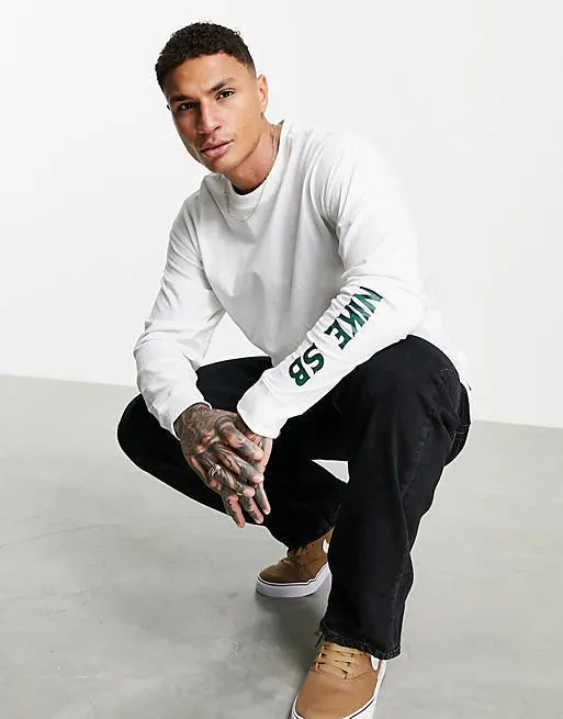 Nike  |Crew Neck Street Style Long Sleeves Cotton