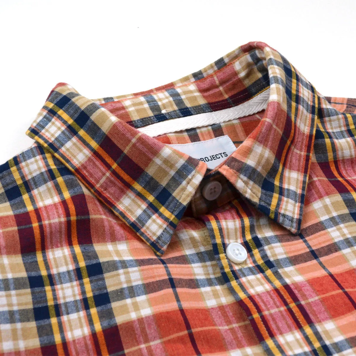 Norse Projects - Anton Madras Shirt - Blood Orange