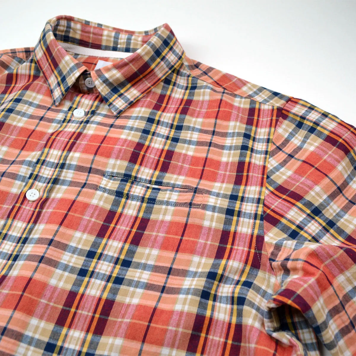 Norse Projects - Anton Madras Shirt - Blood Orange