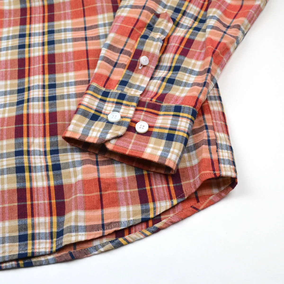 Norse Projects - Anton Madras Shirt - Blood Orange