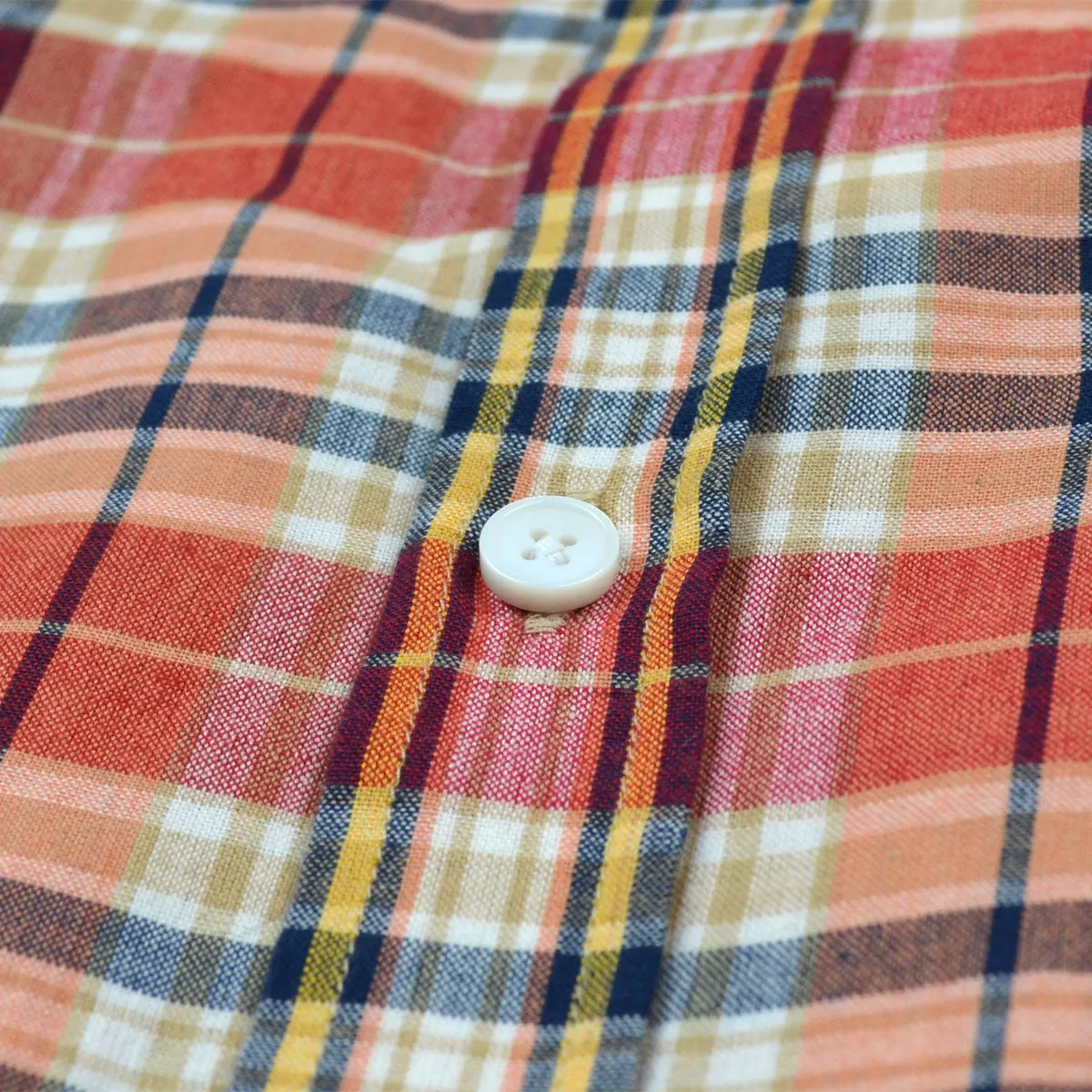 Norse Projects - Anton Madras Shirt - Blood Orange