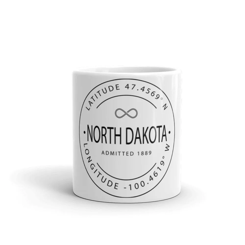 North Dakota - Mug - Latitude & Longitude