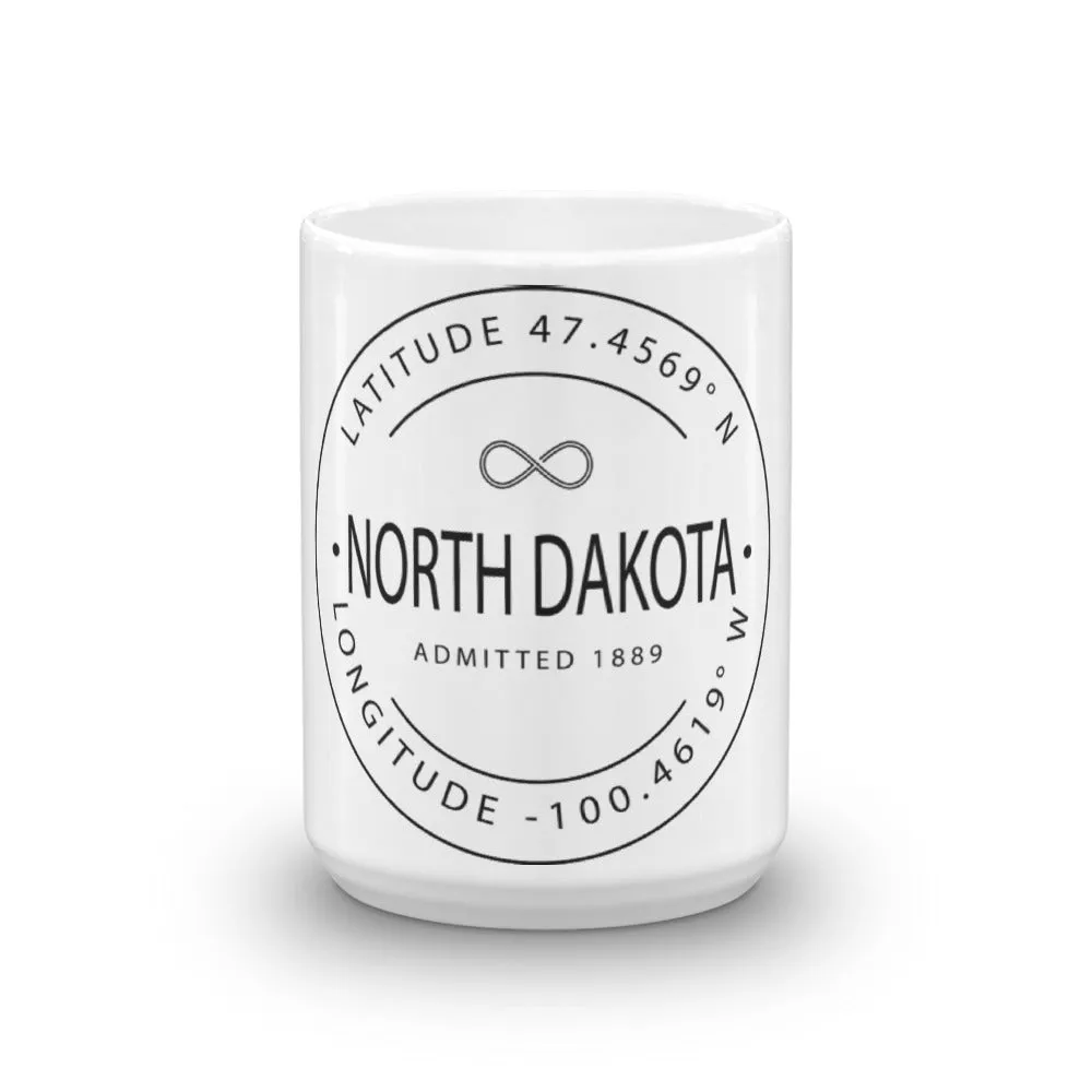 North Dakota - Mug - Latitude & Longitude