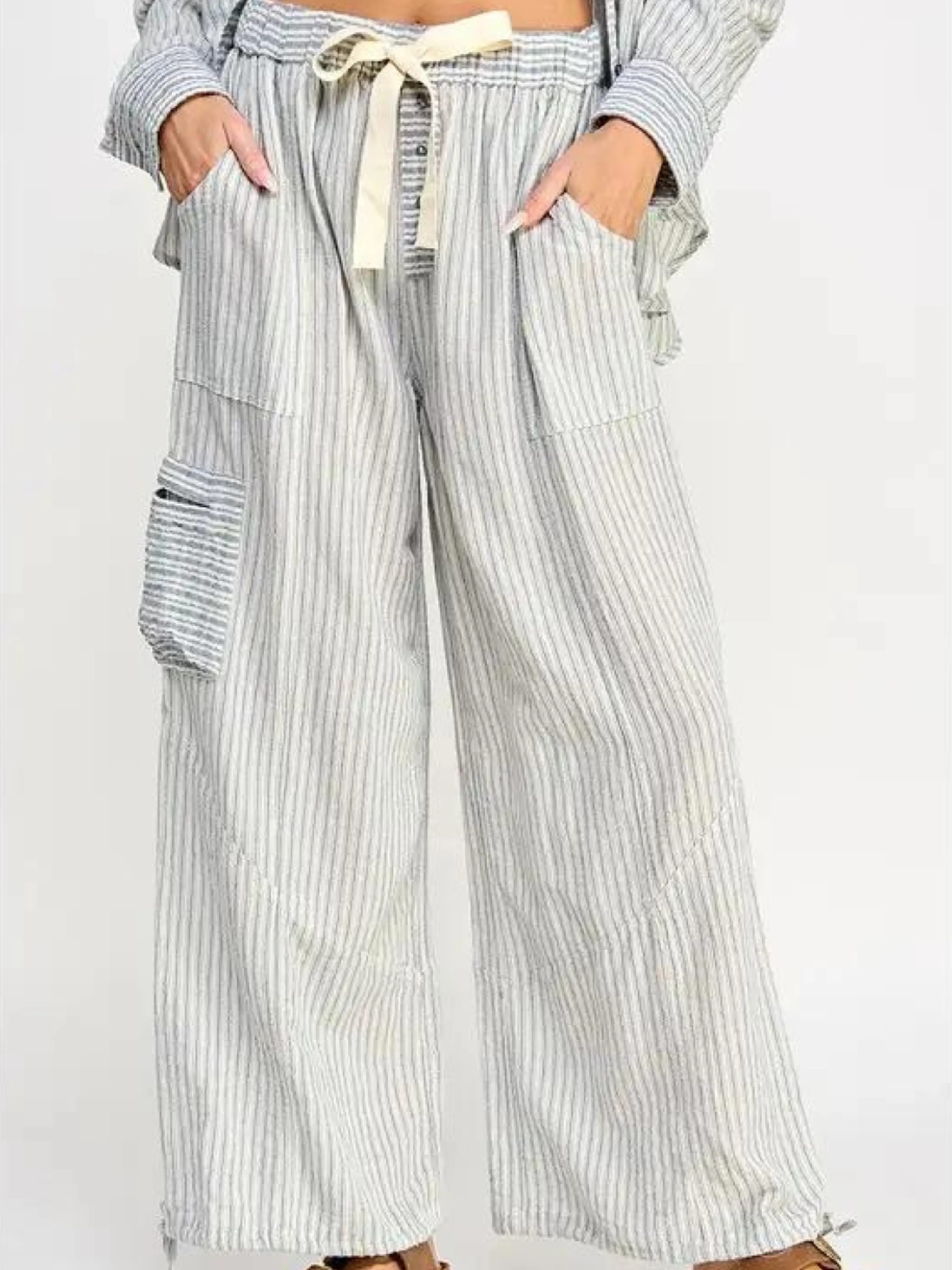 Ocean Blues Linen Pants