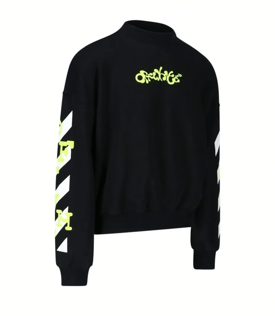 Off-White  |Crew Neck Street Style Long Sleeves Cotton