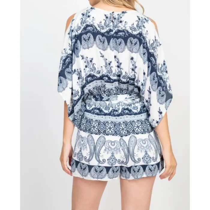 Paisley Print Romper