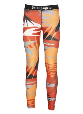 Palm Angels Hawaii Printed Logo Waistband Leggings