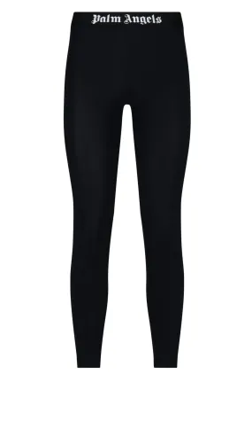 Palm Angels Logo Tape Elastic Waist Leggings