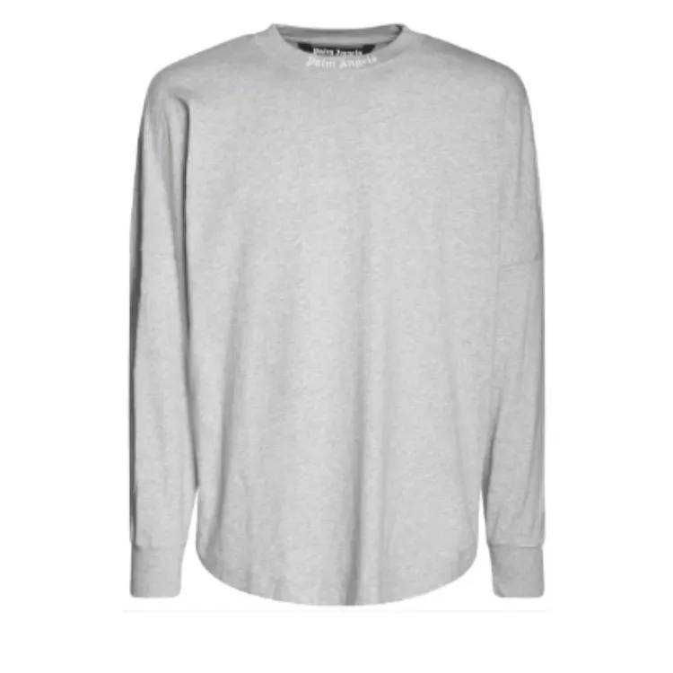 Palm Angels  |Street Style Long Sleeves Plain Cotton Long Sleeve T-shirt