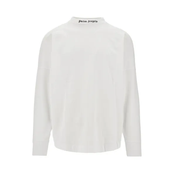 Palm Angels  |Street Style Long Sleeves Plain Cotton Long Sleeve T-shirt