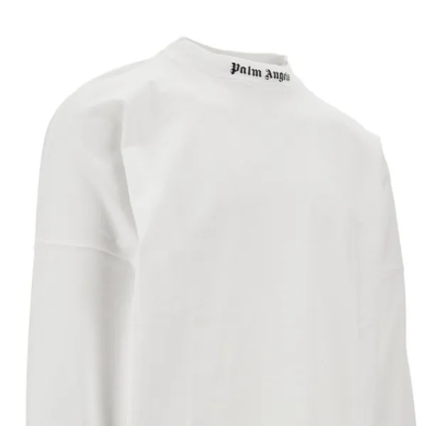 Palm Angels  |Street Style Long Sleeves Plain Cotton Long Sleeve T-shirt