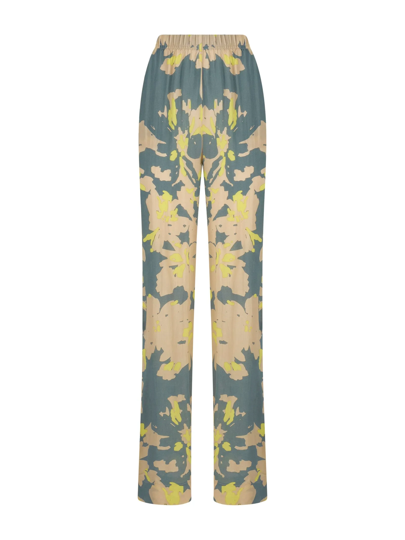 Pantalone a palazzo in Ecoseta - Fant. Evening Primrose