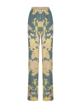 Pantalone a palazzo in Ecoseta - Fant. Evening Primrose