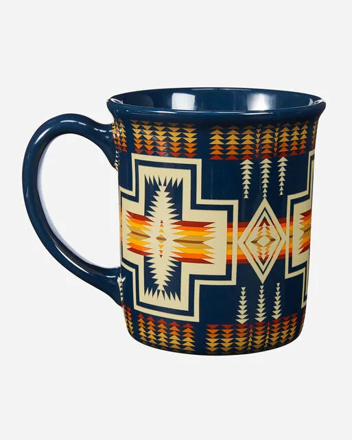 Pendleton Ceramic Mug, Harding, Navy