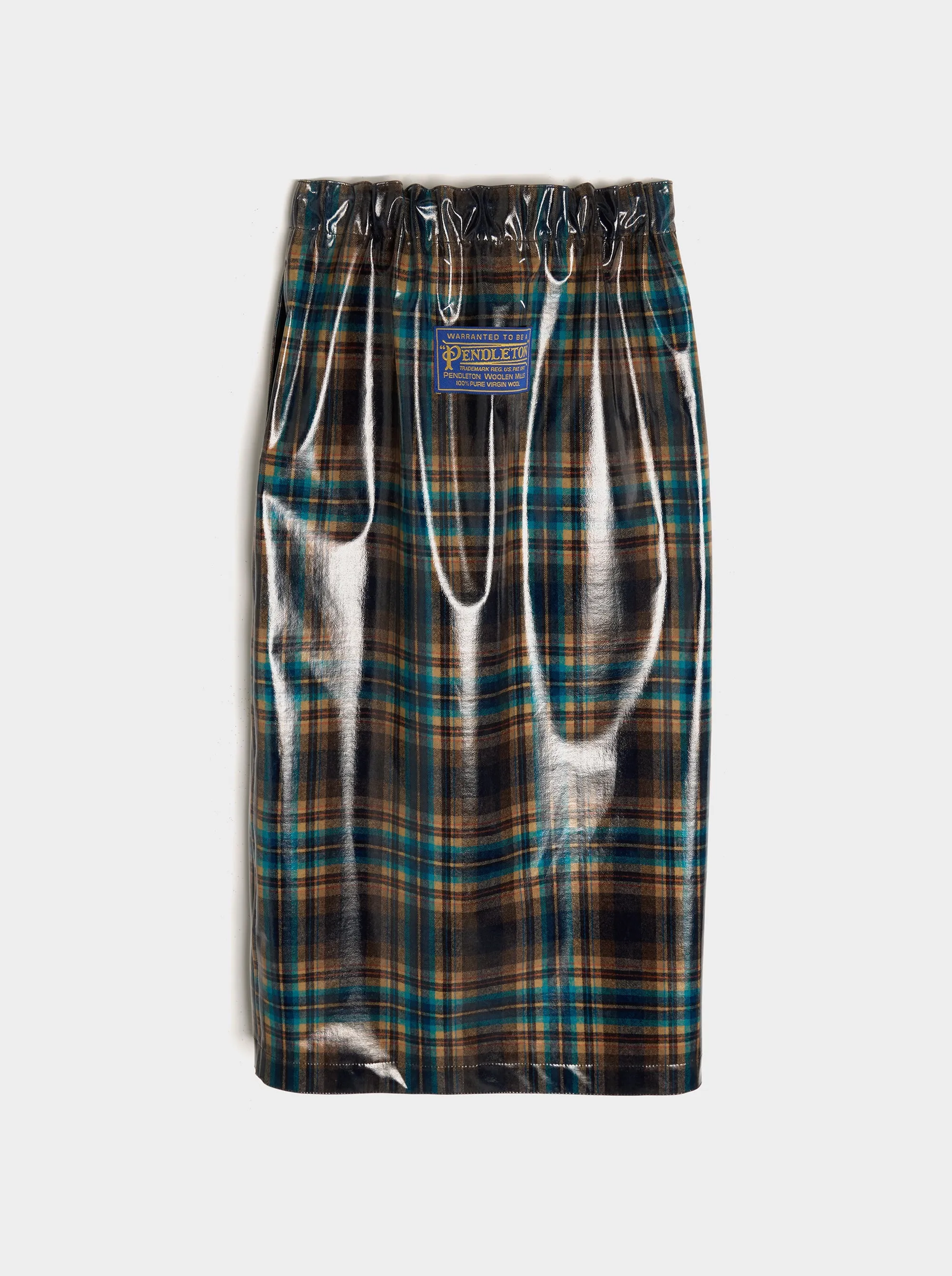 Pendleton Check Midi Skirt, Blue