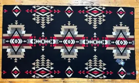 Pendleton Saddle Blanket, Rock Point, Black