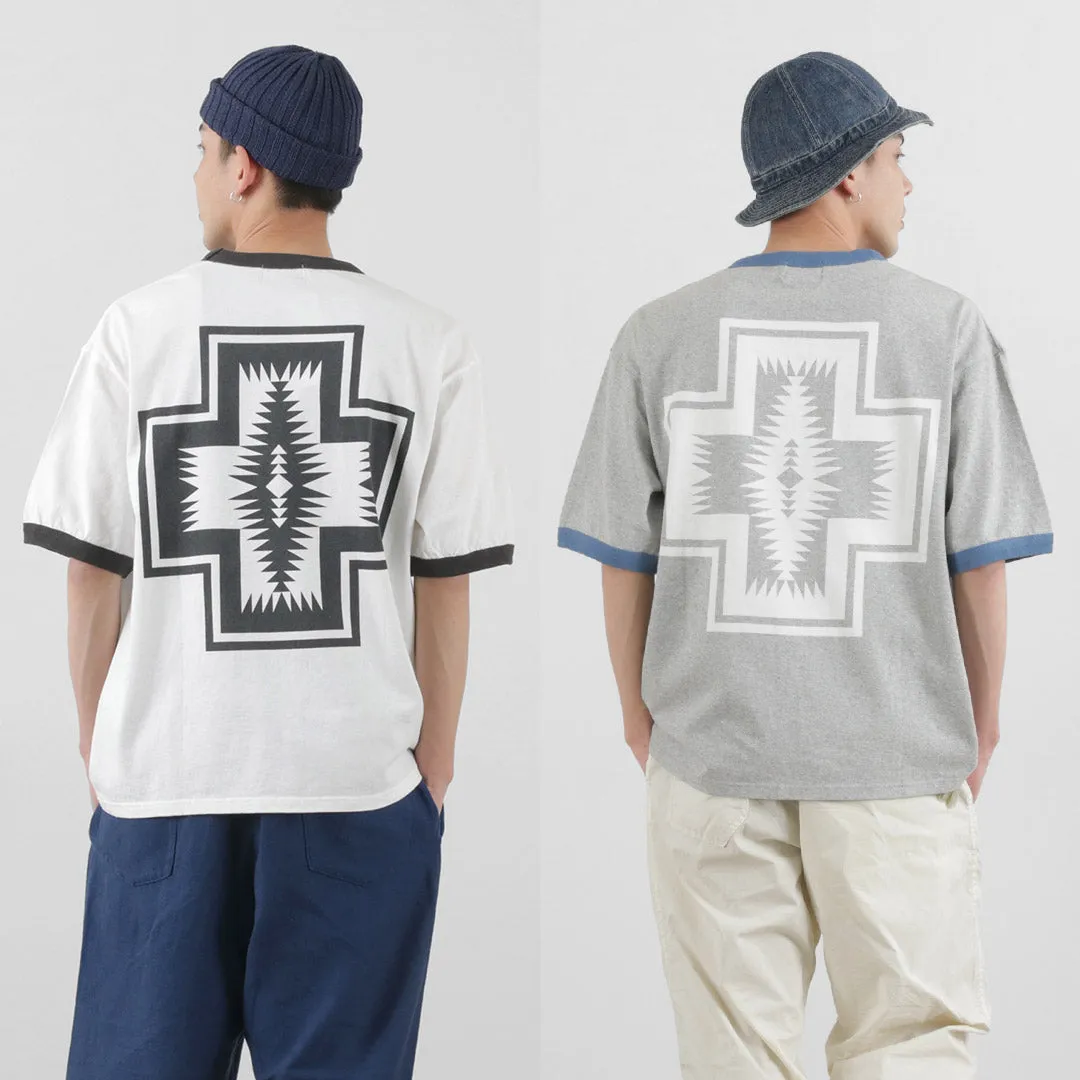 PENDLETON（ペンドルトン） S/S リンガーTシャツ ハーディング / 半袖 メンズ レディース ロゴ プリント 綿 コットン S/S Ringer TEE Harding