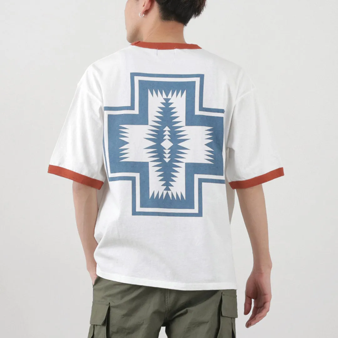 PENDLETON（ペンドルトン） S/S リンガーTシャツ ハーディング / 半袖 メンズ レディース ロゴ プリント 綿 コットン S/S Ringer TEE Harding