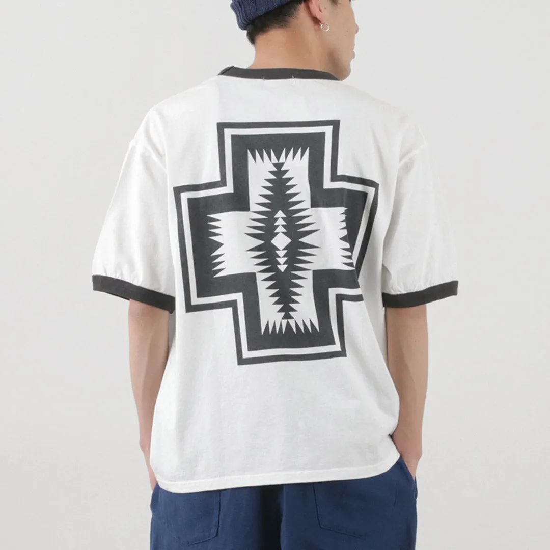 PENDLETON（ペンドルトン） S/S リンガーTシャツ ハーディング / 半袖 メンズ レディース ロゴ プリント 綿 コットン S/S Ringer TEE Harding