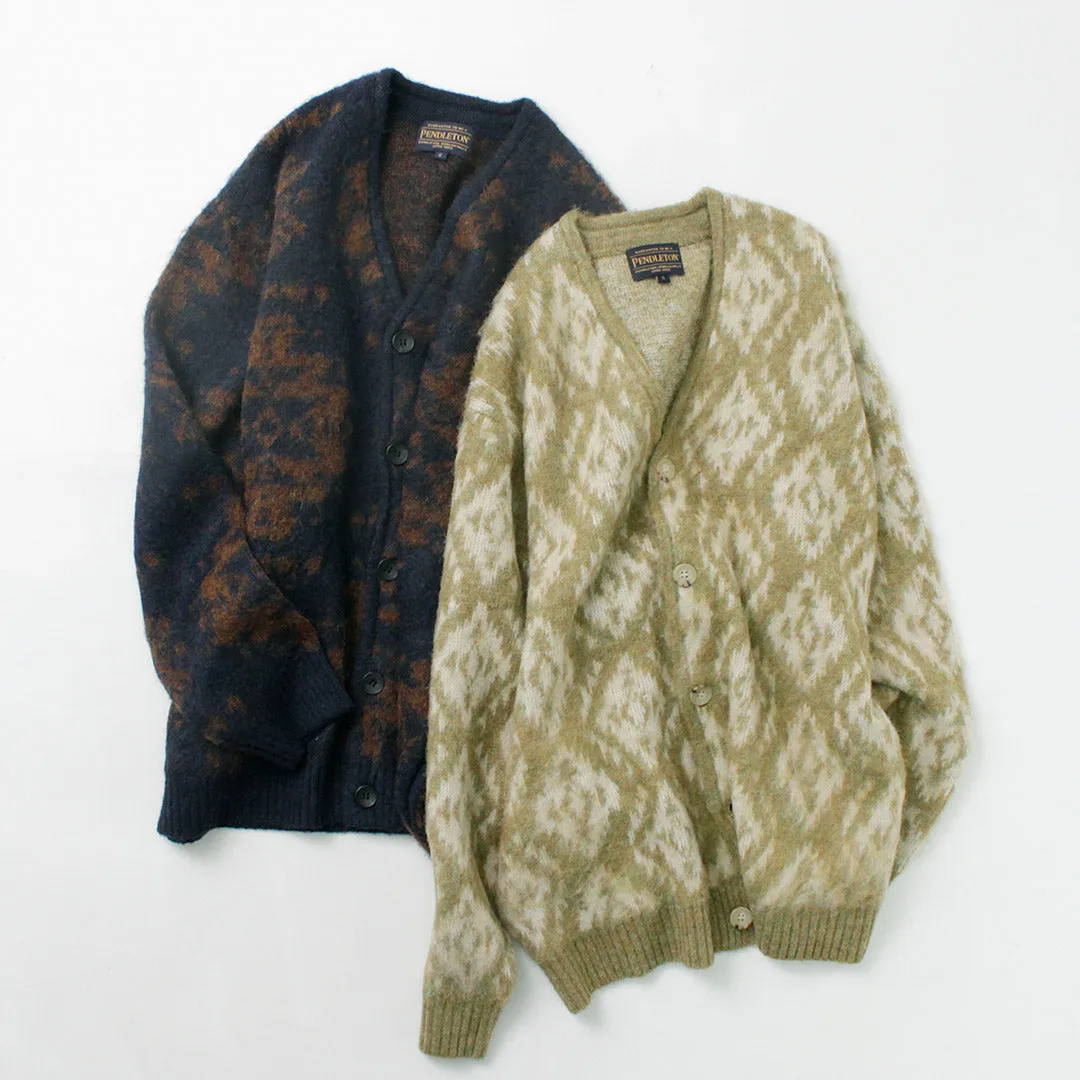 PENDLETON（ペンドルトン） Vネック カーディガン / レディース 長袖 羽織 柄 秋冬 V-neck Cardigan