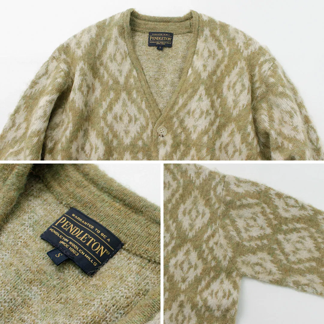 PENDLETON（ペンドルトン） Vネック カーディガン / レディース 長袖 羽織 柄 秋冬 V-neck Cardigan