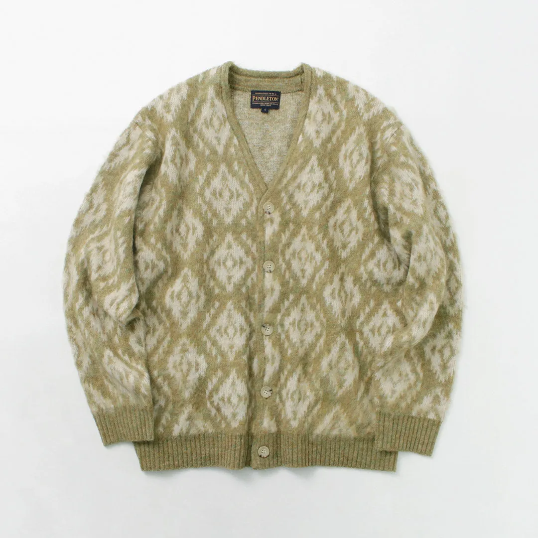 PENDLETON（ペンドルトン） Vネック カーディガン / レディース 長袖 羽織 柄 秋冬 V-neck Cardigan