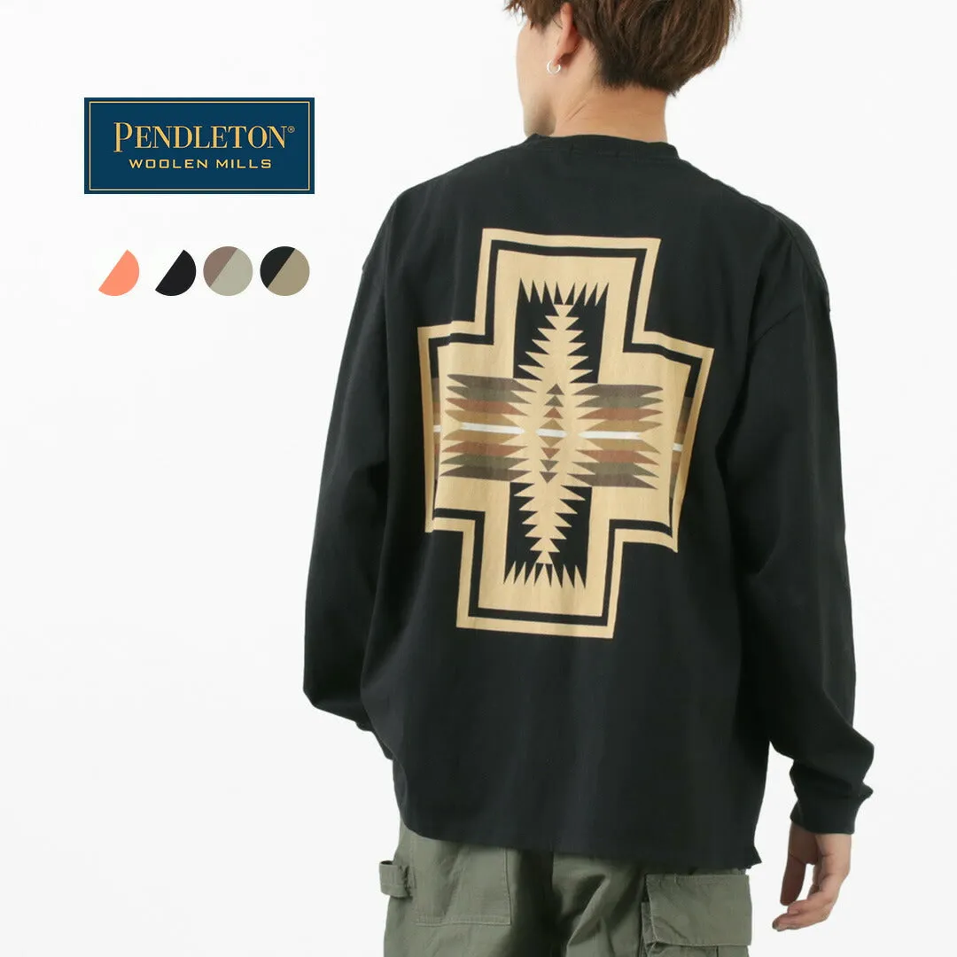 PENDLETON（ペンドルトン） バックプリント ロングスリーブTシャツ メンズ レディース ユニセックス トップス 綿 コットン BACK PRINT LONG SLEEVE TEE