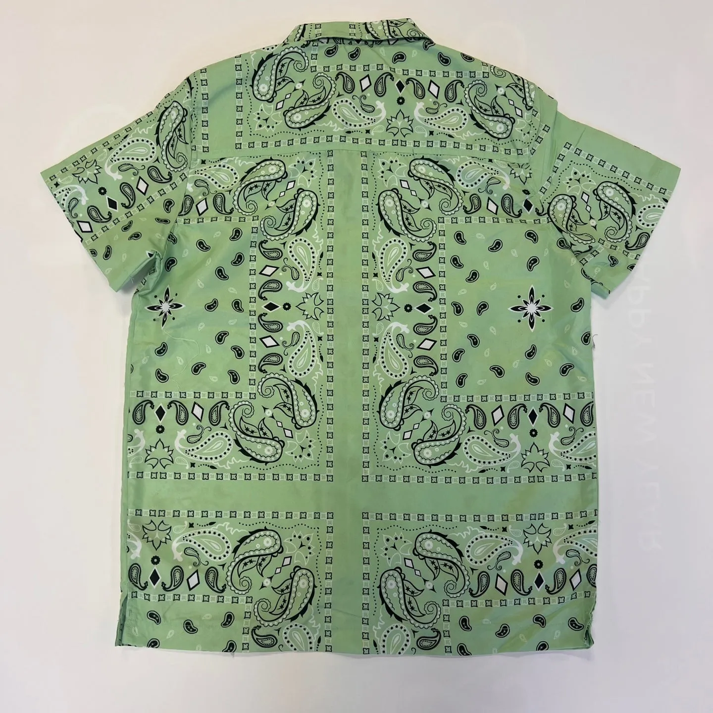 PJ MARK Men Short Sleeve Woven Shirts - Green