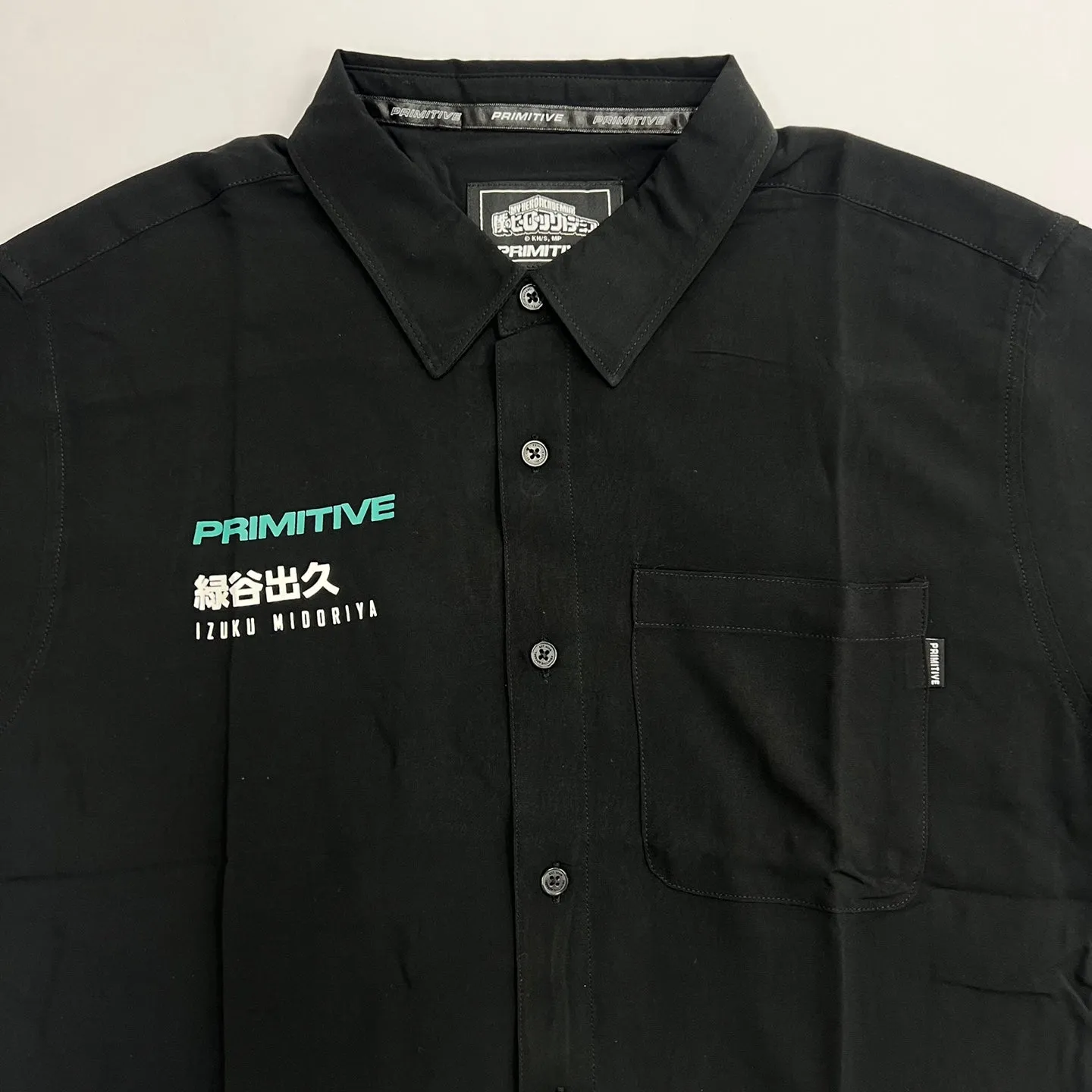 PRIMITIVE Izuku Midoriya Short Sleeve Woven Shirts