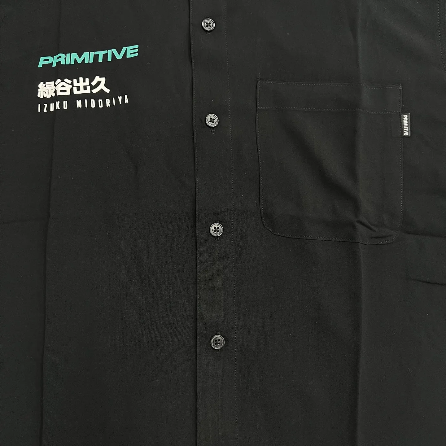 PRIMITIVE Izuku Midoriya Short Sleeve Woven Shirts