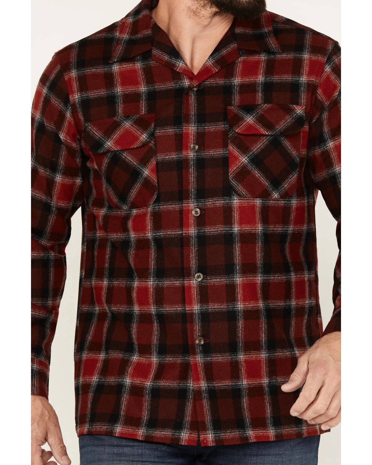 Product Name:  Pendleton Men's Boardshirt Plaid Button Down Long Sleeve Western Shirt