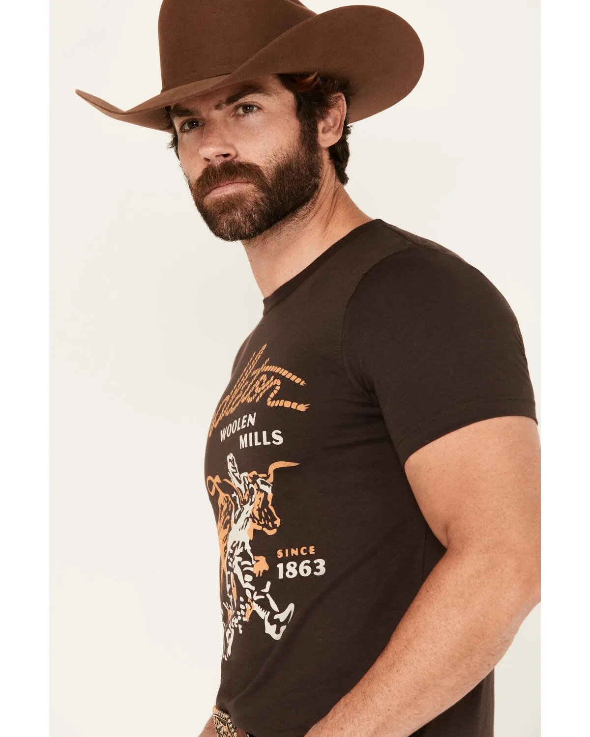 Product Name:  Pendleton Men's Boot Barn Exclusive Steer Rodeo Short Sleeve Graphic T-Shirt