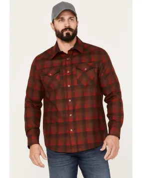 Product Name:  Pendleton Men's Canyon Ombre Plaid Long Sleeve Western Snap Shirt