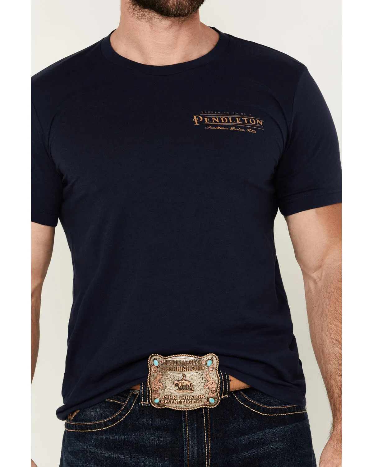 Product Name:  Pendleton Men's Rectangle Logo Short Sleeve Graphic T-Shirt