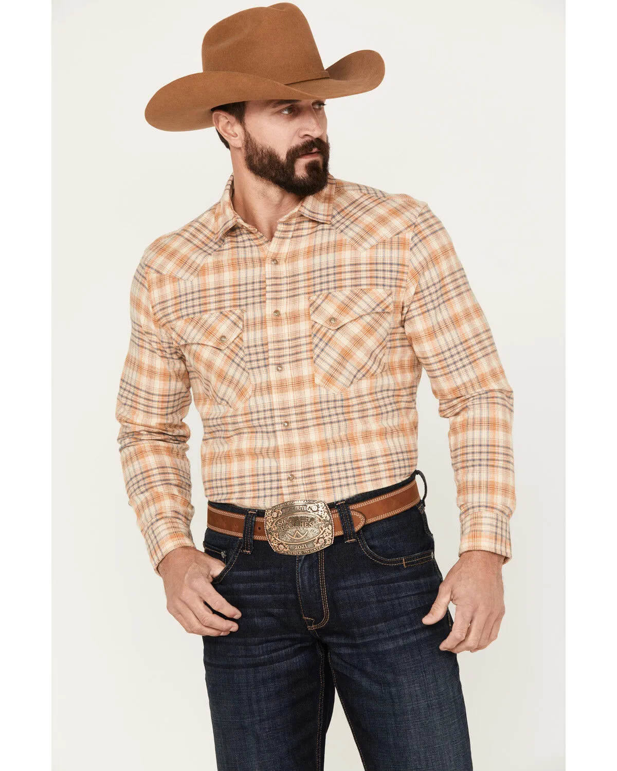 Product Name:  Pendleton Men's Wyatt Long Sleeve Snap Western Shirt