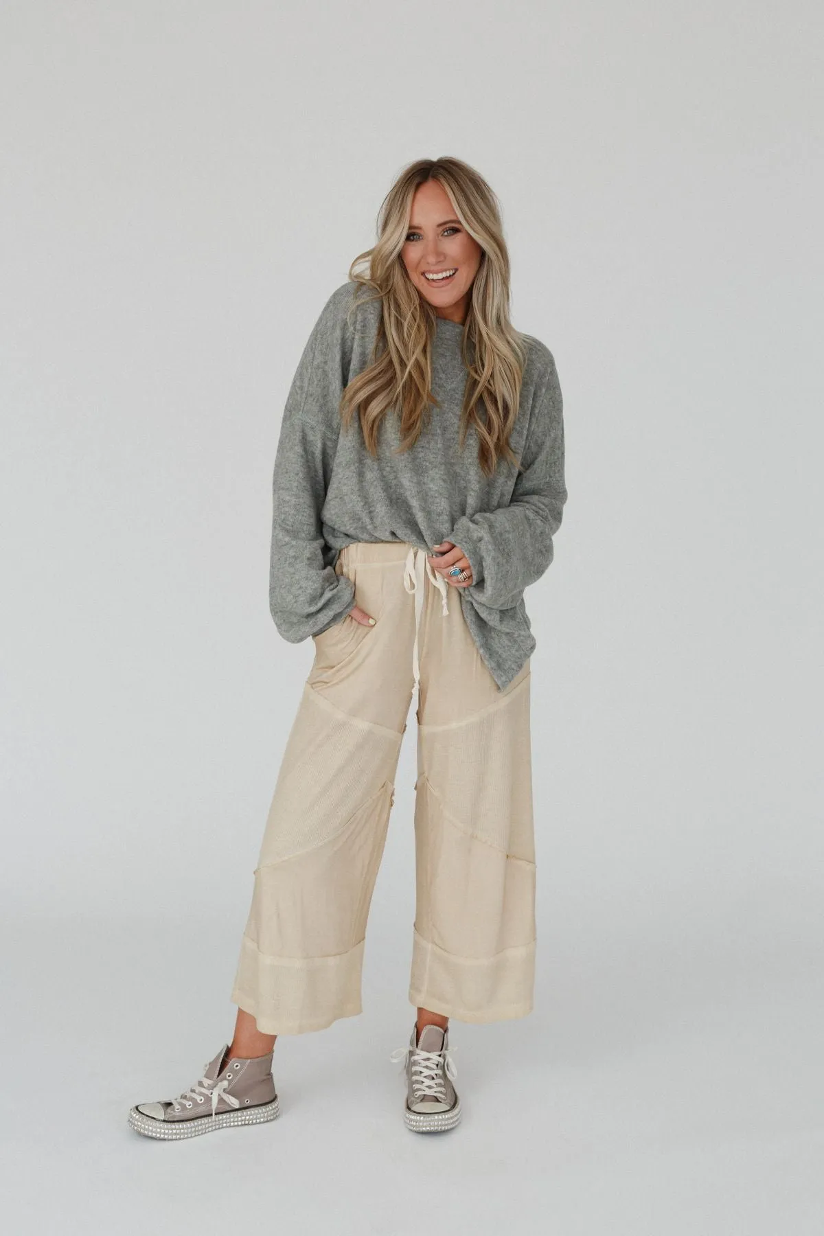 Quincy Culotte Pants - Yellow