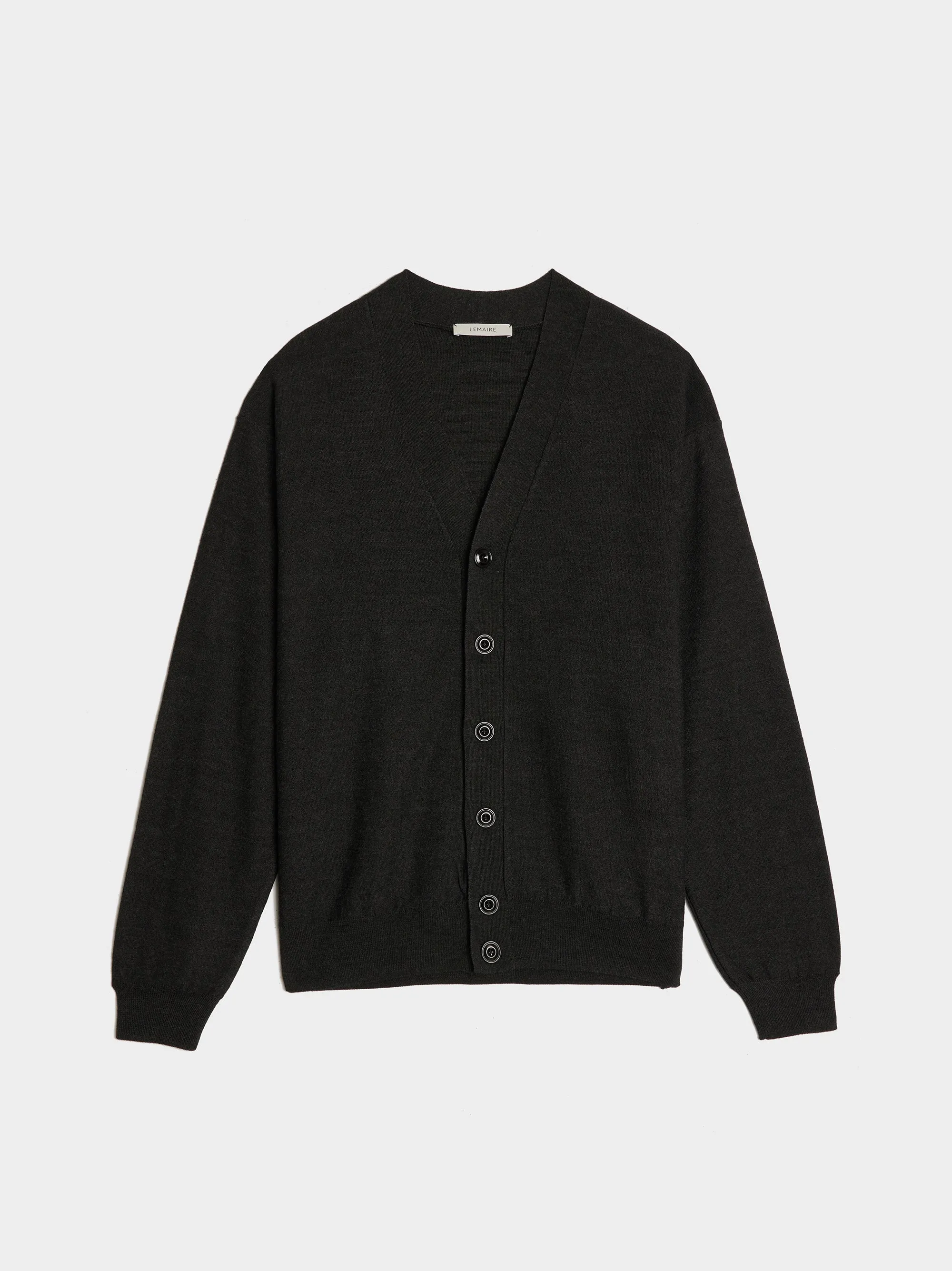 Relaxed Twisted Cardigan, Anthracite