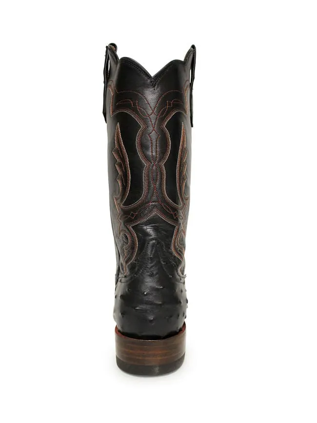 Rios Of Mercedes Mens Black Full Quill Ostrich Boots