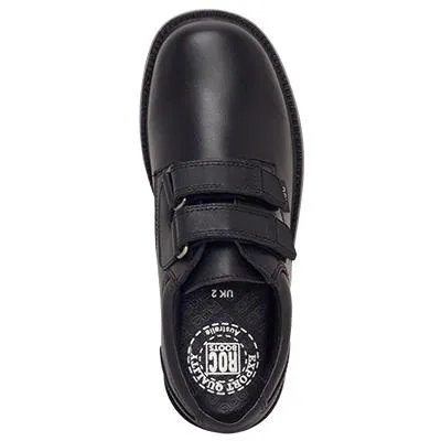 ROC BOOTS JUNIOR JUMUNGI STRAP BLACK LEATHER SCHOOL SHOE