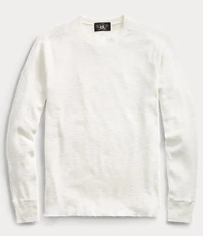 RRL  |Crew Neck Long Sleeves Plain Long Sleeve T-shirt Surf Style