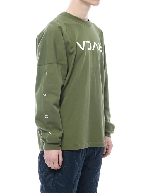 RVCA  |Crew Neck Unisex Long Sleeves Plain Long Sleeve T-shirt Logo