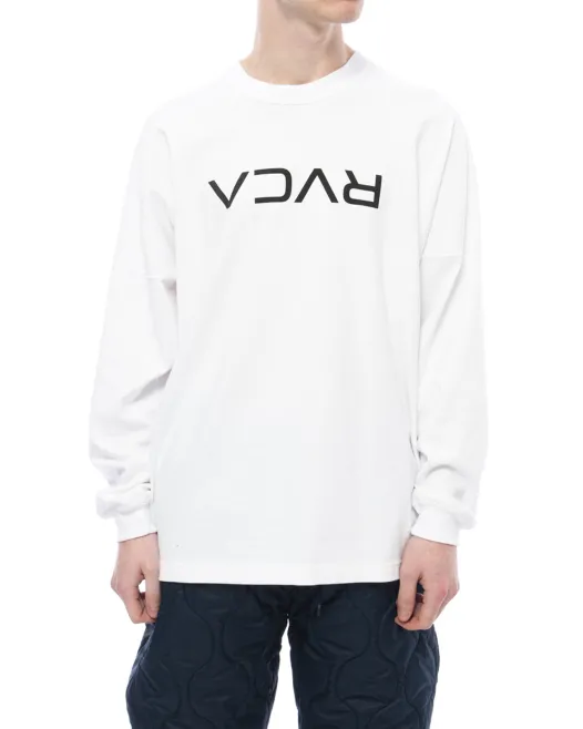 RVCA  |Crew Neck Unisex Long Sleeves Plain Long Sleeve T-shirt Logo