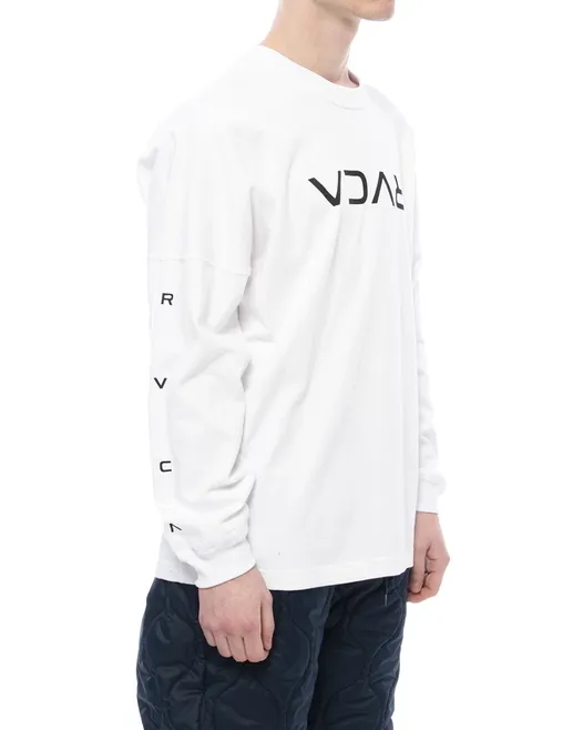 RVCA  |Crew Neck Unisex Long Sleeves Plain Long Sleeve T-shirt Logo