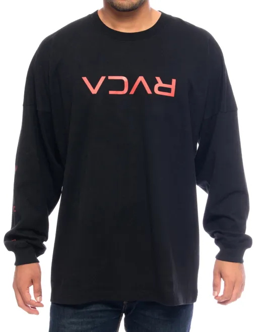 RVCA  |Crew Neck Unisex Long Sleeves Plain Long Sleeve T-shirt Logo