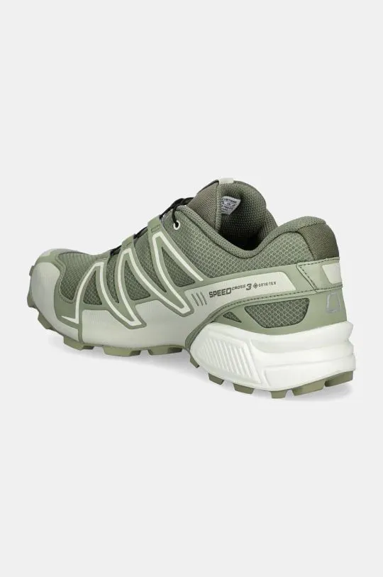 Salomon shoes SPEEDCROSS 3 Gore-Tex men's green color L47684600