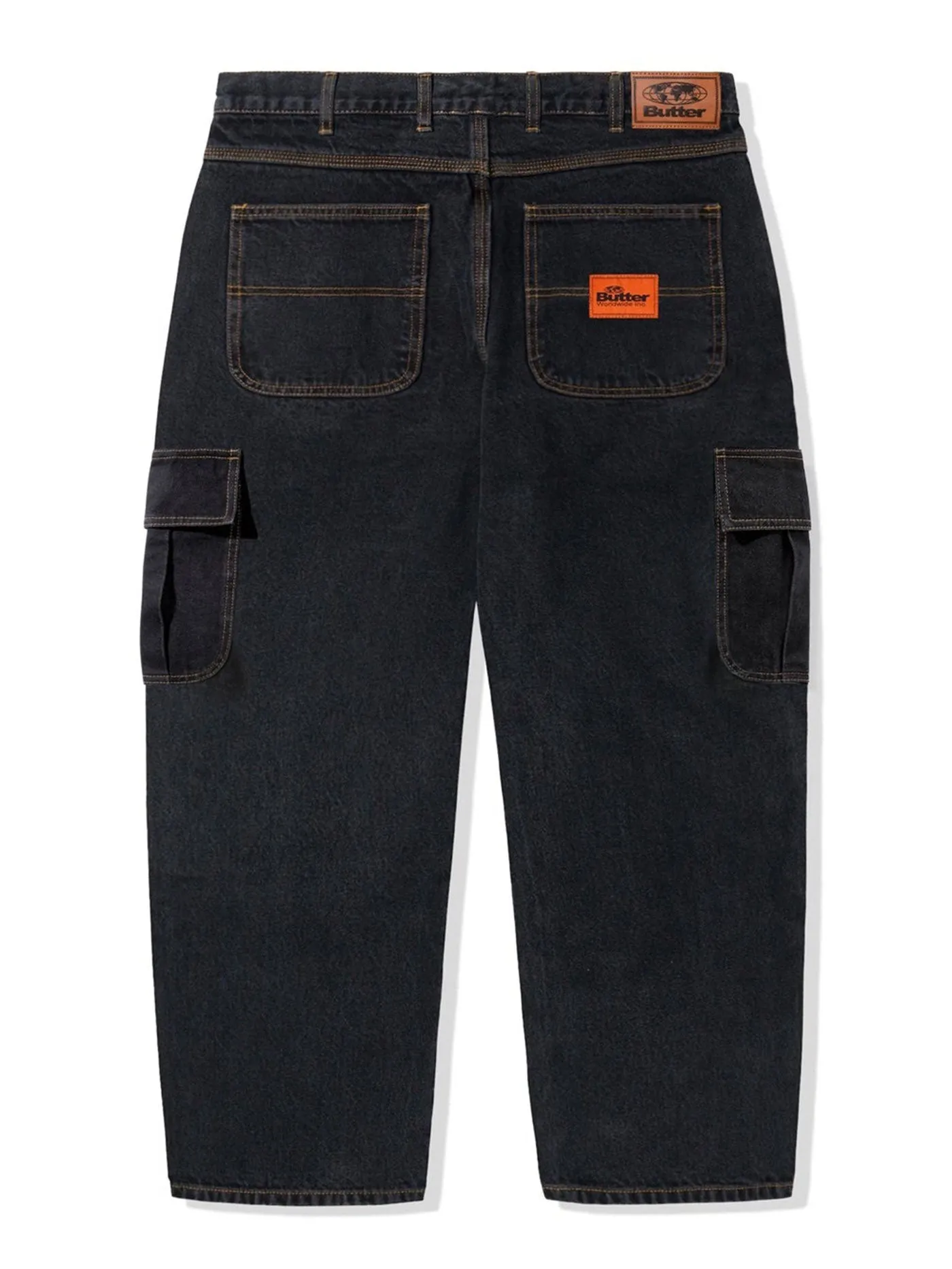 Santosuosso Cargo Washed Black Jeans