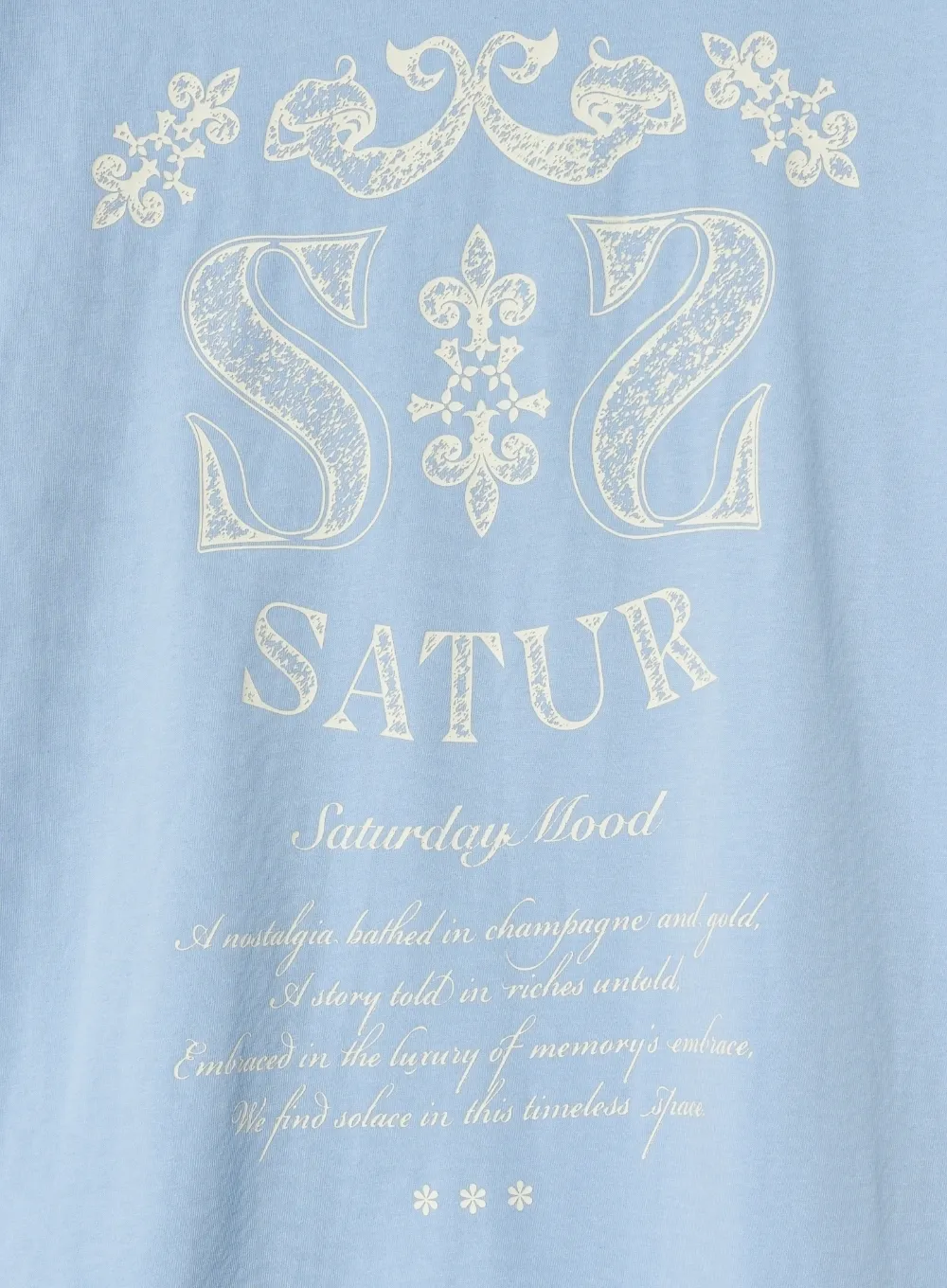 SATUR  |Pullovers Unisex Street Style Cotton Short Sleeves Logo