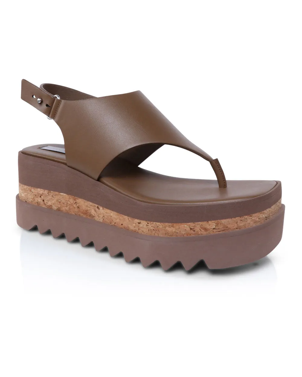 Sneakelyse Thong Platform Sandal in Hazelnut