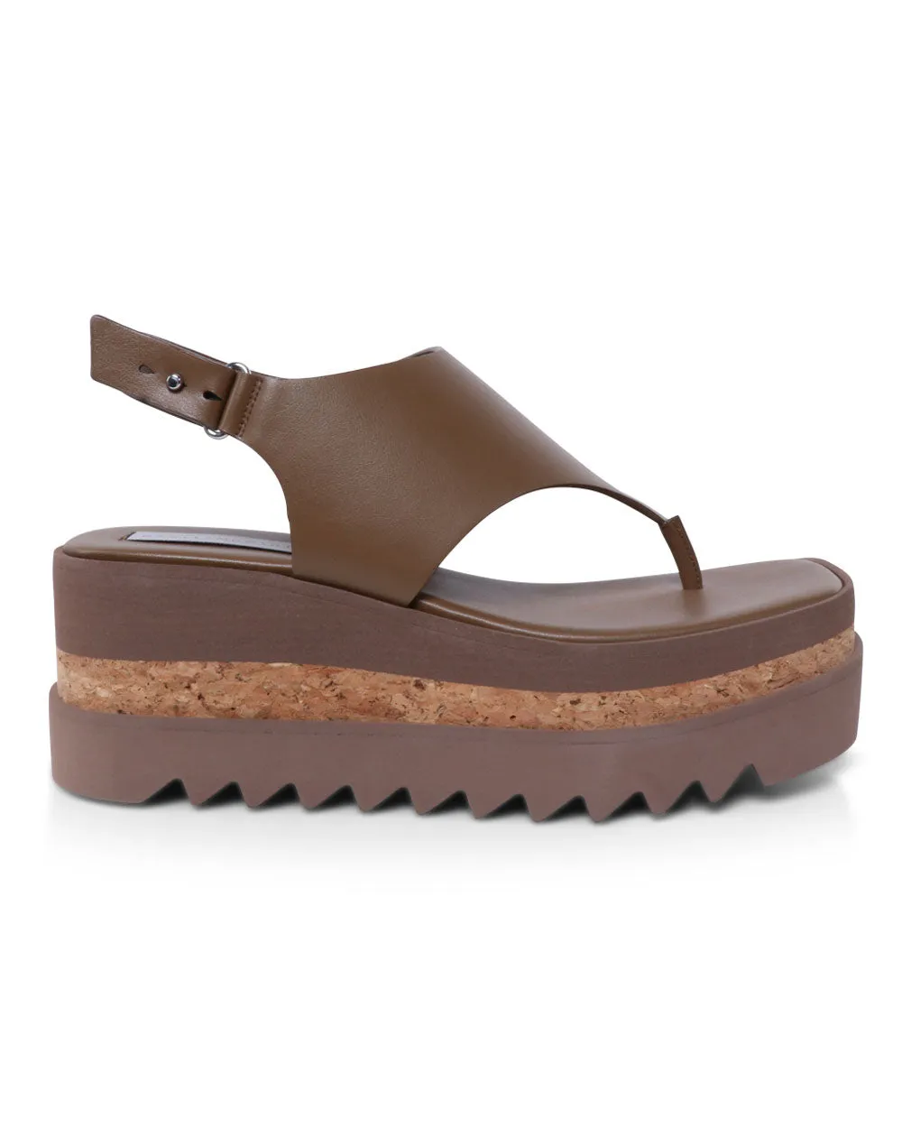 Sneakelyse Thong Platform Sandal in Hazelnut